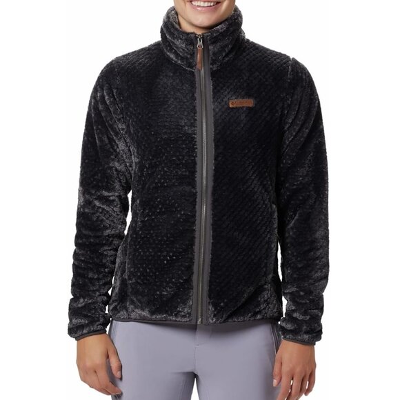 NWT Columbia Women Fire Side II Sherpa Full Zip Jacket Gray Size XL $100 P210 - Picture 1 of 4